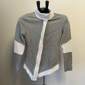 PUMA asymmetrical zip-up sweater